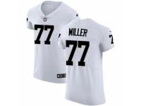 Men's Nike Oakland Raiders #77 Kolton Miller White Vapor Untouchable Elite Player NFL Jersey