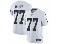 Men's Nike Oakland Raiders #77 Kolton Miller White Vapor Untouchable Limited Player NFL Jersey