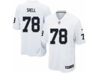 Men's Nike Oakland Raiders #78 Art Shell Game White NFL Jersey