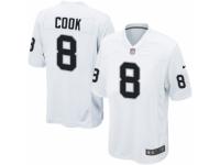 Men's Nike Oakland Raiders #8 Connor Cook Game White NFL Jersey