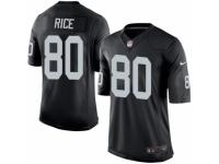 Men's Nike Oakland Raiders #80 Jerry Rice Limited Black Team Color NFL Jersey