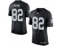 Men's Nike Oakland Raiders #82 Al Davis Elite Black Team Color NFL Jersey