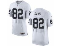 Men's Nike Oakland Raiders #82 Al Davis Elite White NFL Jersey