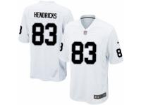 Men's Nike Oakland Raiders #83 Ted Hendricks Game White NFL Jersey