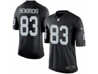 Men's Nike Oakland Raiders #83 Ted Hendricks Limited Black Team Color NFL Jersey