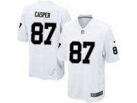 Men's Nike Oakland Raiders #87 Dave Casper Game White NFL Jersey