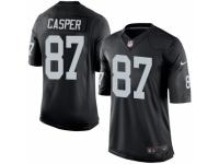 Men's Nike Oakland Raiders #87 Dave Casper Limited Black Team Color NFL Jersey