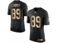 Men's Nike Oakland Raiders #89 Amari Cooper Elite Black Gold Team Color NFL Jersey