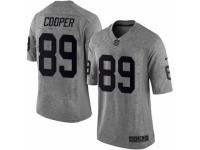 Men's Nike Oakland Raiders #89 Amari Cooper Limited Gray Gridiron NFL Jersey