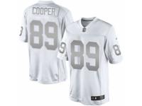 Men's Nike Oakland Raiders #89 Amari Cooper Limited White Platinum NFL Jersey