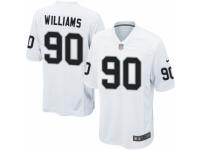 Men's Nike Oakland Raiders #90 Dan Williams Game White NFL Jersey