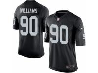 Men's Nike Oakland Raiders #90 Dan Williams Limited Black Team Color NFL Jersey