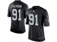 Men's Nike Oakland Raiders #91 Shilique Calhoun Limited Black Team Color NFL Jersey