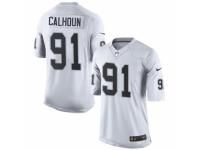 Men's Nike Oakland Raiders #91 Shilique Calhoun Limited White NFL Jersey