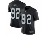 Men's Nike Oakland Raiders #92 P.J. Hall Black Team Color Vapor Untouchable Limited Player NFL Jersey