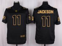 Men's Nike Redskins #11 DeSean Jackson Pro Line Black Gold Collection Jersey