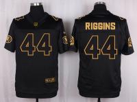 Men's Nike Redskins #44 John Riggins Pro Line Black Gold Collection Jersey
