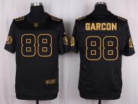 Men's Nike Redskins #88 Pierre Garcon Pro Line Black Gold Collection Jersey