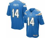 Men's Nike San Diego Chargers #14 Dan Fouts Game Electric Blue Alternate NFL Jersey