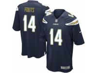 Men's Nike San Diego Chargers #14 Dan Fouts Game Navy Blue Team Color NFL Jersey