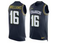 Men's Nike San Diego Chargers #16 Tyrell Williams Navy Blue Player Name & Number Tank Top NFL Jersey