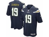 Men's Nike San Diego Chargers #19 Lance Alworth Game Navy Blue Team Color NFL Jersey