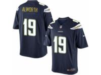 Men's Nike San Diego Chargers #19 Lance Alworth Limited Navy Blue Team Color NFL Jersey