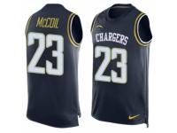 Men's Nike San Diego Chargers #23 Dexter McCoil Navy Blue Player Name & Number Tank Top NFL Jersey