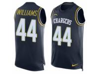 Men's Nike San Diego Chargers #44 Andre Williams Navy Blue Player Name & Number Tank Top NFL Jersey