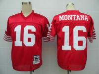 Men's Nike San Francisco 49ers #16 Joe Montana Team Color Throwback Jersey