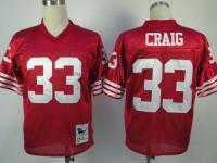 Men's Nike San Francisco 49ers #33 Roger Craig Team Color Throwback Jersey