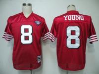Men's Nike San Francisco 49ers #8 Steve Young Team Color Throwback Jersey