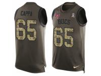 Men's Nike Tampa Bay Buccaneers #65 Alex Cappa Green Salute to Service Tank Top NFL Jersey