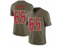 Men's Nike Tampa Bay Buccaneers #65 Alex Cappa Limited Olive 2017 Salute to Service NFL Jersey