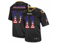 Men's Nike Washington Redskins #11 DeSean Jackson Limited Black USA Flage Fashion NFL Jersey