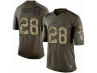 Men's Nike Washington Redskins #28 Darrell Green Limited Green Salute to Service NFL Jersey