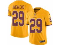 Men's Nike Washington Redskins #29 Duke Ihenacho Limited Gold Rush NFL Jersey