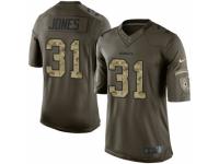 Men's Nike Washington Redskins #31 Matt Jones Limited Green Salute to Service NFL Jersey