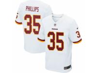 Men's Nike Washington Redskins #35 Dashaun Phillips Elite White NFL Jersey