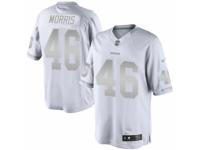 Men's Nike Washington Redskins #46 Alfred Morris Limited White Platinum NFL Jersey