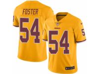Men's Nike Washington Redskins #54 Mason Foster Limited Gold Rush NFL Jersey