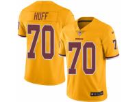 Men's Nike Washington Redskins #70 Sam Huff Limited Gold Rush NFL Jersey