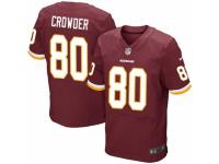 Men's Nike Washington Redskins #80 Jamison Crowder Elite Burgundy Red Team Color NFL Jersey