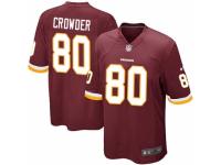 Men's Nike Washington Redskins #80 Jamison Crowder Game Burgundy Red Team Color NFL Jersey