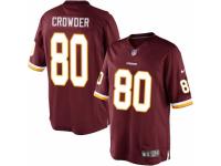 Men's Nike Washington Redskins #80 Jamison Crowder Limited Burgundy Red Team Color NFL Jersey