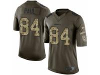 Men's Nike Washington Redskins #84 Niles Paul Limited Green Salute to Service NFL Jersey