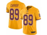 Men's Nike Washington Redskins #89 Derek Carrier Limited Gold Rush NFL Jersey