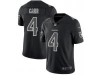 Men's Oakland Raiders #4 Derek Carr Black Impact Limited Stitched NFL Jersey