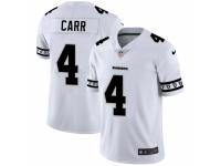 Men's Oakland Raiders #4 Derek Carr White Team Logo Cool Edition Jersey