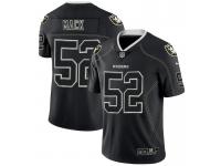 Men's Oakland Raiders #52 Khalil Mack NFL 2018 Lights Out Black Color Rush Limited Jersey